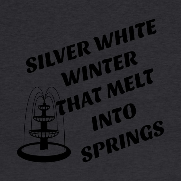 silver white winter tha melt into springs by Laddawanshop